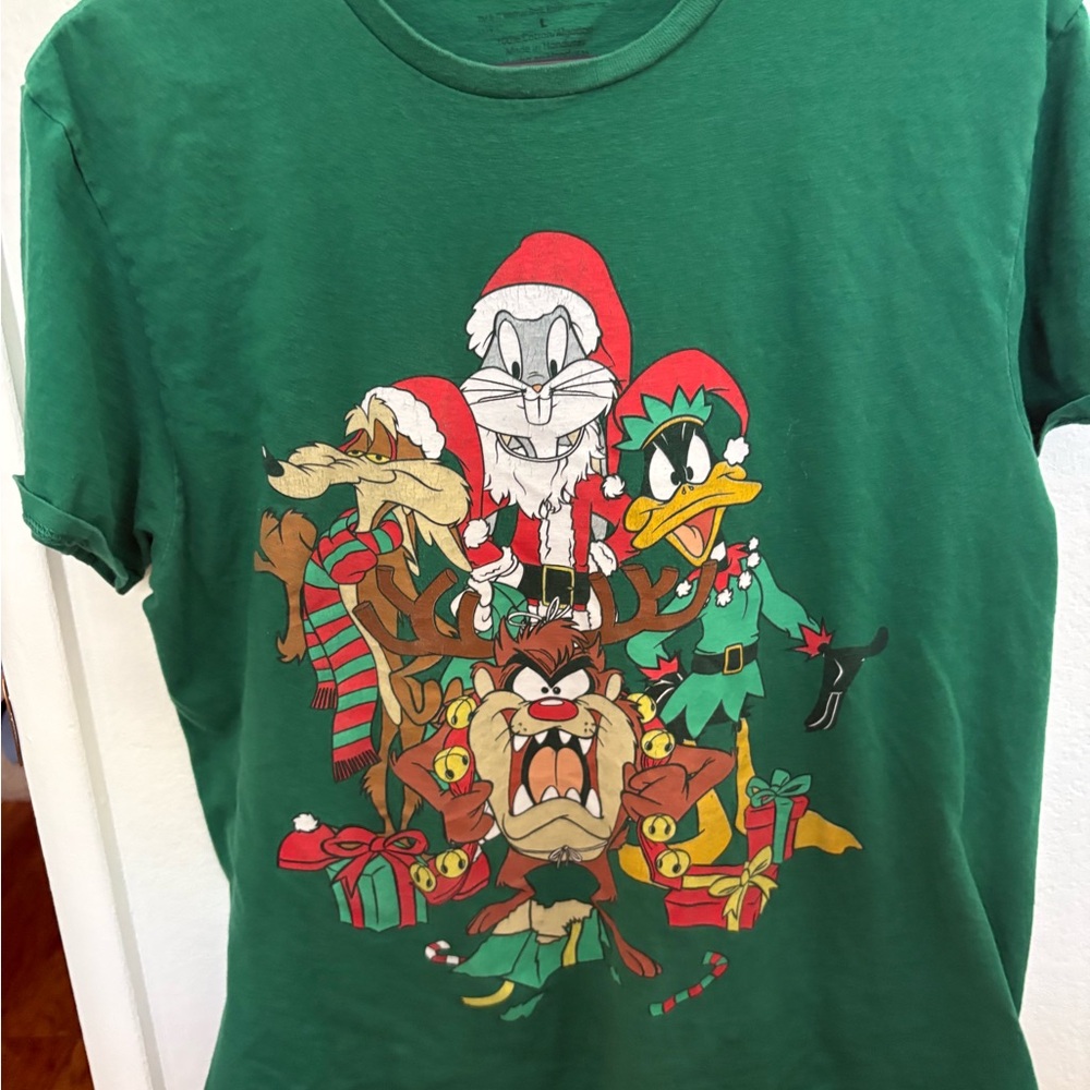 Green Looney Tunes Christmas T-Shirt